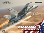 Portada de la caja de la maqueta del F-18 en edición limitada Hornet Legacy de Eduard en escala 1:48 referencua 11195