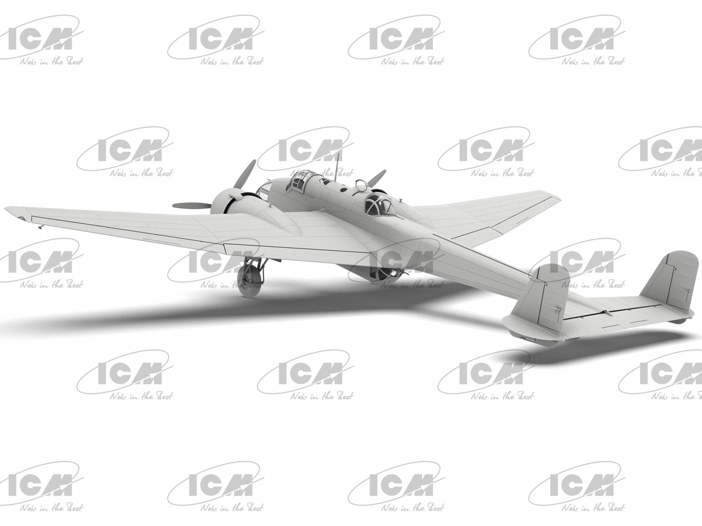 Foto lateral de la maqueta del bombardero británico HP.52 Hampden B Mk.I en escala 1:48 de ICM referencia 48352