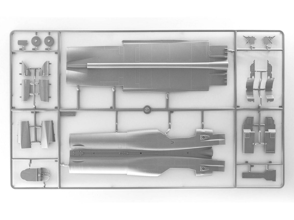 Piezas 2 de la maqueta del avión ruso Mig-25 BM en escala 1:48 de IC referencia 48905