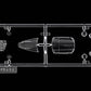 Piezas transparentes de la maqueta del avión ruso Mig-25 BM en escala 1:48 de IC referencia 48905