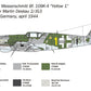 Decoración 1 de la maqueta del caza alemán Bf-109 K-4 en escala 1:48 de Italeri referencia 2805