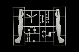 Piezas 1 de la maqueta del caza alemán Bf-109 K-4 en escala 1:48 de Italeri referencia 2805