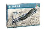 Portada de la caja de la maqueta del caza alemán Bf-109 K-4 en escala 1:48 de Italeri referencia 2805
