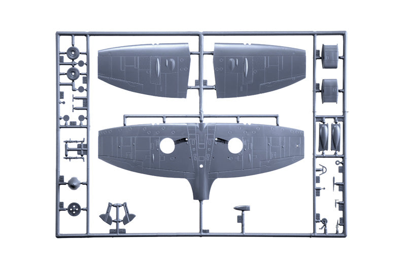 Piezas 2 de la caja de la maqueta del caza británico Spitfire Mk.IX en escala 1:48 de Italeri referencia 2843