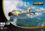 Portada de la caja de la maqueta del caza soviético Mig-17 F en escala 1:48 de Kinetic referencia 48169