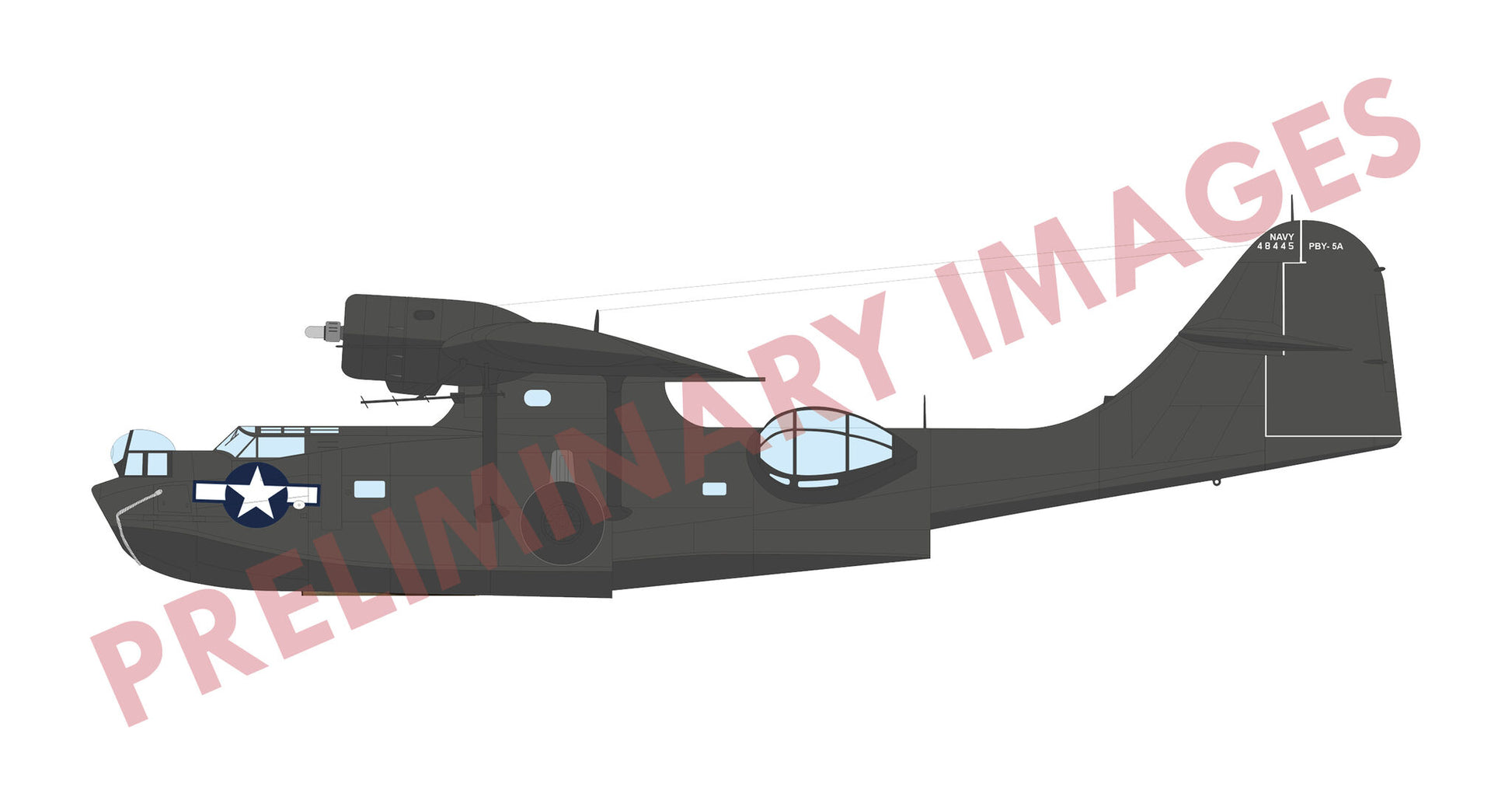 Decoración 4 de la maqueta del hidroavión PBY-5A Catalina en escala 1:48 de Eduard referencia 11198