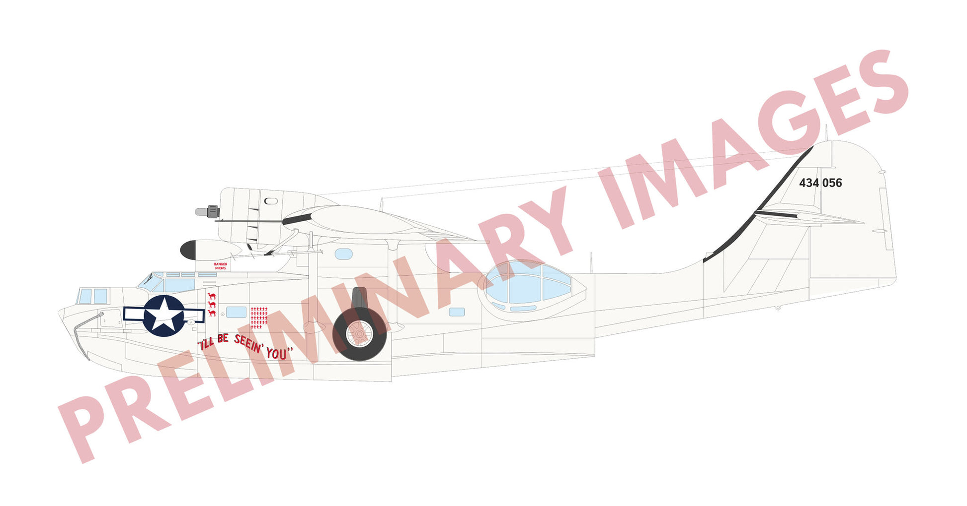 Decoración 3 de la maqueta del hidroavión PBY-5A Catalina en escala 1:48 de Eduard referencia 11198