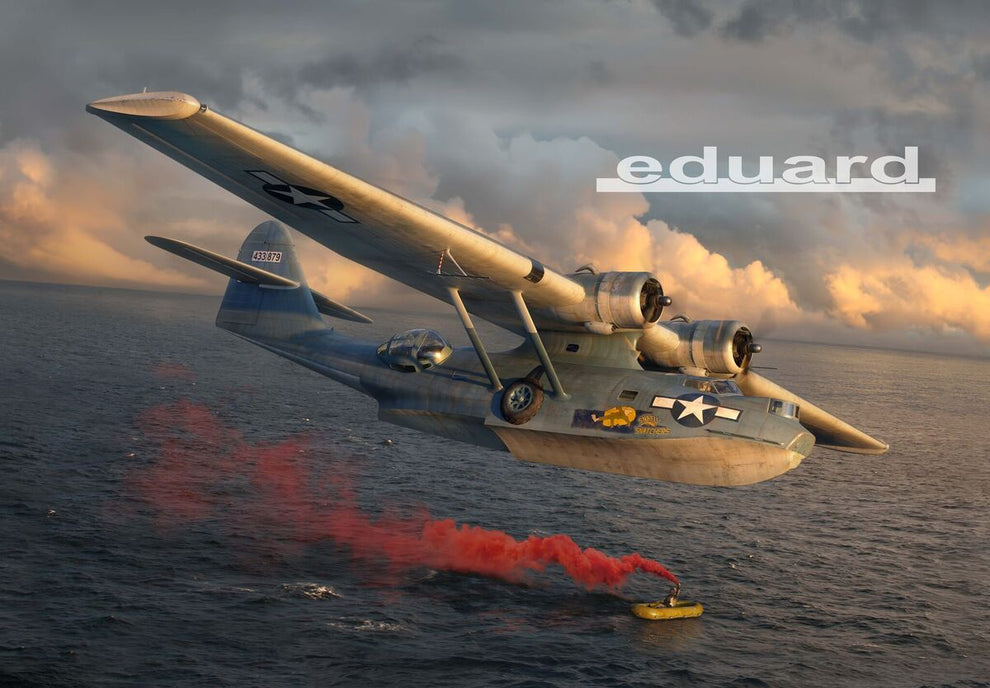 Portada de la caja de la maqueta del hidroavión PBY-5A Catalina en escala 1:48 de Eduard referencia 11198