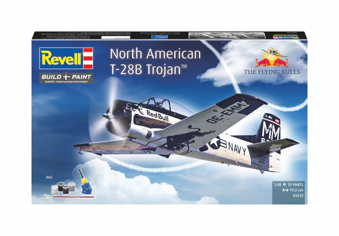 Portada de la caja de la maqueta del avión North American T-38B trojan en escala 1:48 de Revell edición set de regalo referencia 05635
