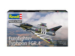 Portada de la caja de la maqueta del caza Eurofighter Typhoon FGR.4 en escala 1:48 de Revell referencia 03753