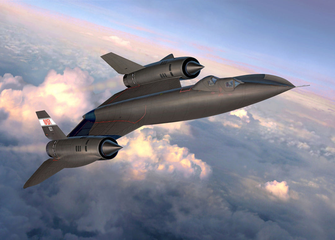 Portada de la caja de la maqueta del SR-71 blackbird en escala 1:48 de Revell referencia 03751