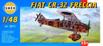 Portada de la caja de la maqueta del caza biplano italiano Fiat CR-32 Feccia en escala 1:48 de Smer referencia 0810