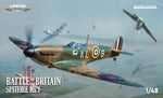 Portada de la caja de la maqueta del caza británico Spitfire Mk.I en escala 1:48 de Eduard edición Batalla de Inglaterra referencia 11197