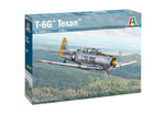 Portada de la caja de la maqueta del caza T-6G Texan en escala 1:48 de Italeri referencia 2652