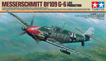 Portada de la caja de la maqueta del caza alemán Messerschmitt BF109 G-6 de producción tardía en escala 1:48 de Tamiya referencia 61128