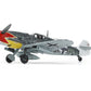 Foto frontal de la maqueta del caza alemán Messerschmitt BF109 G-6 de producción tardía en escala 1:48 de Tamiya referencia 61128