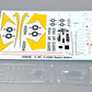 Calcas y transparentes de la maqueta del caza americano F-100 C Supersabre en escala 1:48 de Trumpeter referencia 02838