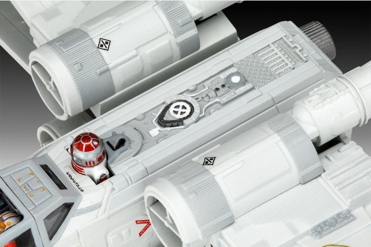 Foto superior de la maqueta del X-Wing de la Republica en escala 1:57 de la saga Mandalorian referencia 66791 