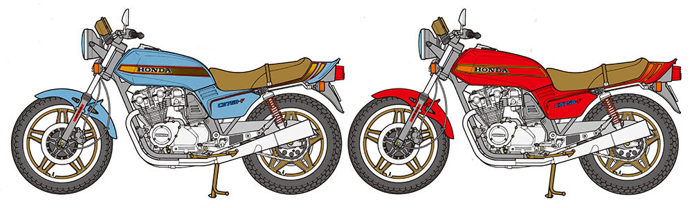 Decoraciones de la maqueta de la moto Honda CB750F de 1979 en escala 1:16 de Tamiya referencia 16020