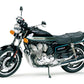 Vista lateral izquierda de la maqueta de la moto Honda CB750F de 1979 en escala 1:16 de Tamiya referencia 16020