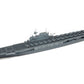 Foto delantera de la maqueta del portaviones norteamericano USS Yorktown en escala 1:700 de Tamiya referencia 31712
