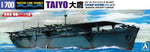 Portada de la caja de la maqueta del portaviones japonés Taiyo en escala 1:700 de Aoshima referencia 06983