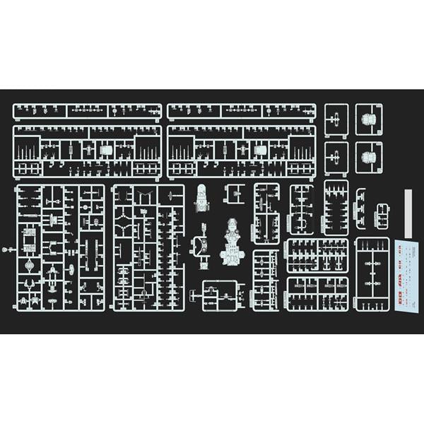 Piezas 1 de la maqueta del crucero pesado alemán Admiral Scheer en 1940 y en escala 1:700 del fabricante Flyhwak referencia 1168