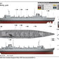 Decoración de la maqueta del buque de apoyo rápido norteamericano USS Sacramento en escala 1:700 de Trumpeter referencia 05785