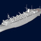 Foto lateral izquierda de la maqueta del buque de apoyo rápido norteamericano USS Sacramento en escala 1:700 de Trumpeter referencia 05785