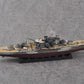 Foto lateral de la maqueta del acorazado británico HMS Warspite en 1942 en escala 1:700 de Trumpeter referencia 05795