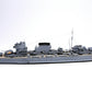 Foto lateral de la maqueta del crucero español Canarias en escala 1:700 de Niko Model referencia 7127