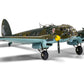Foto frontal derecha de la maqueta del bombardero alemán He-111 P-2 en escala 1:72 de Airfix referencia A06014