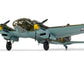 Foto frontal inferior de la maqueta del bombardero alemán He-111 P-2 en escala 1:72 de Airfix referencia A06014