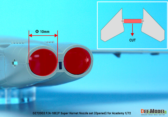 Instrucciones 2 del set de motor y escape del avión norteamericano FA-18 Super Hornet en escala 1:72 de Academy referencia ZD72001