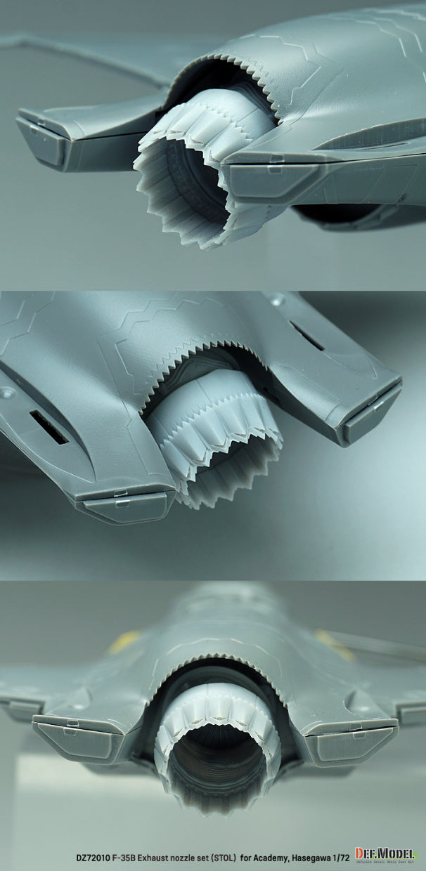 Deatlle del set de motor y escape STOL del avión norteamericano F-35B Lightning II en escala 1:72 de Academy referencia ZD72010