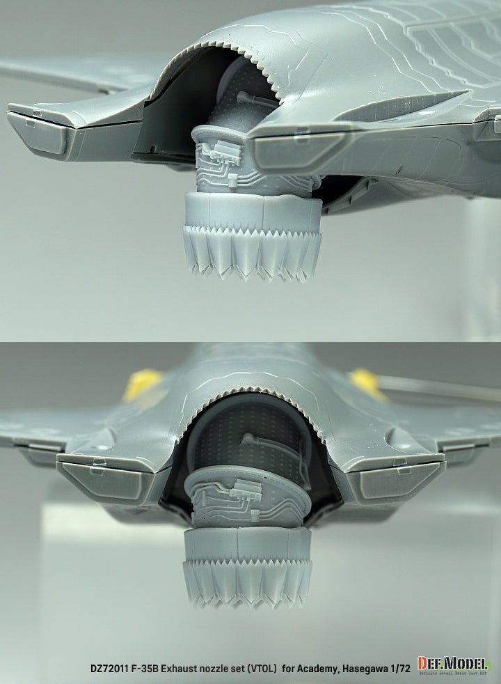 Foto del set de motor y escape VTOL del avión norteamericano F-35B Lightning II en escala 1:72 de Academy referencia ZD72011