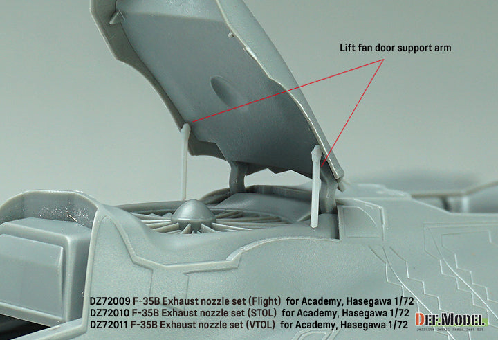 Instrucciones 2 del set de motor y escape VTOL del avión norteamericano F-35B Lightning II en escala 1:72 de Academy referencia ZD72011