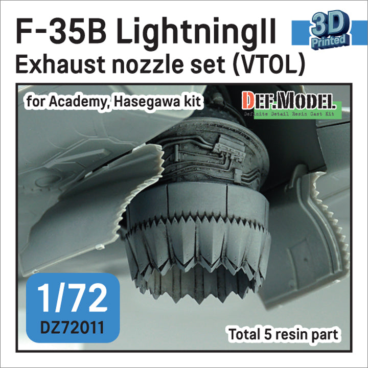 Portada del set de motor y escape VTOL del avión norteamericano F-35B Lightning II en escala 1:72 de Academy referencia ZD72011