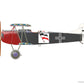 Decoración 3 de la maqueta del caza alemán Fokker D.VII (OAW) edición PorfiPACK en escala 1:72 de Eduard referencia 70131