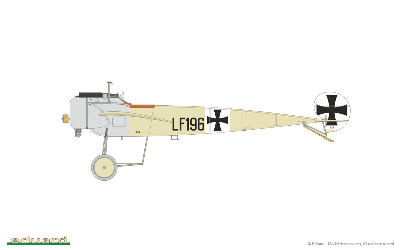 Decoración 3 de la maqueta del caza alemán Fokker E.III en escala 1:48 edición Weekend de Eduard referencia 8419