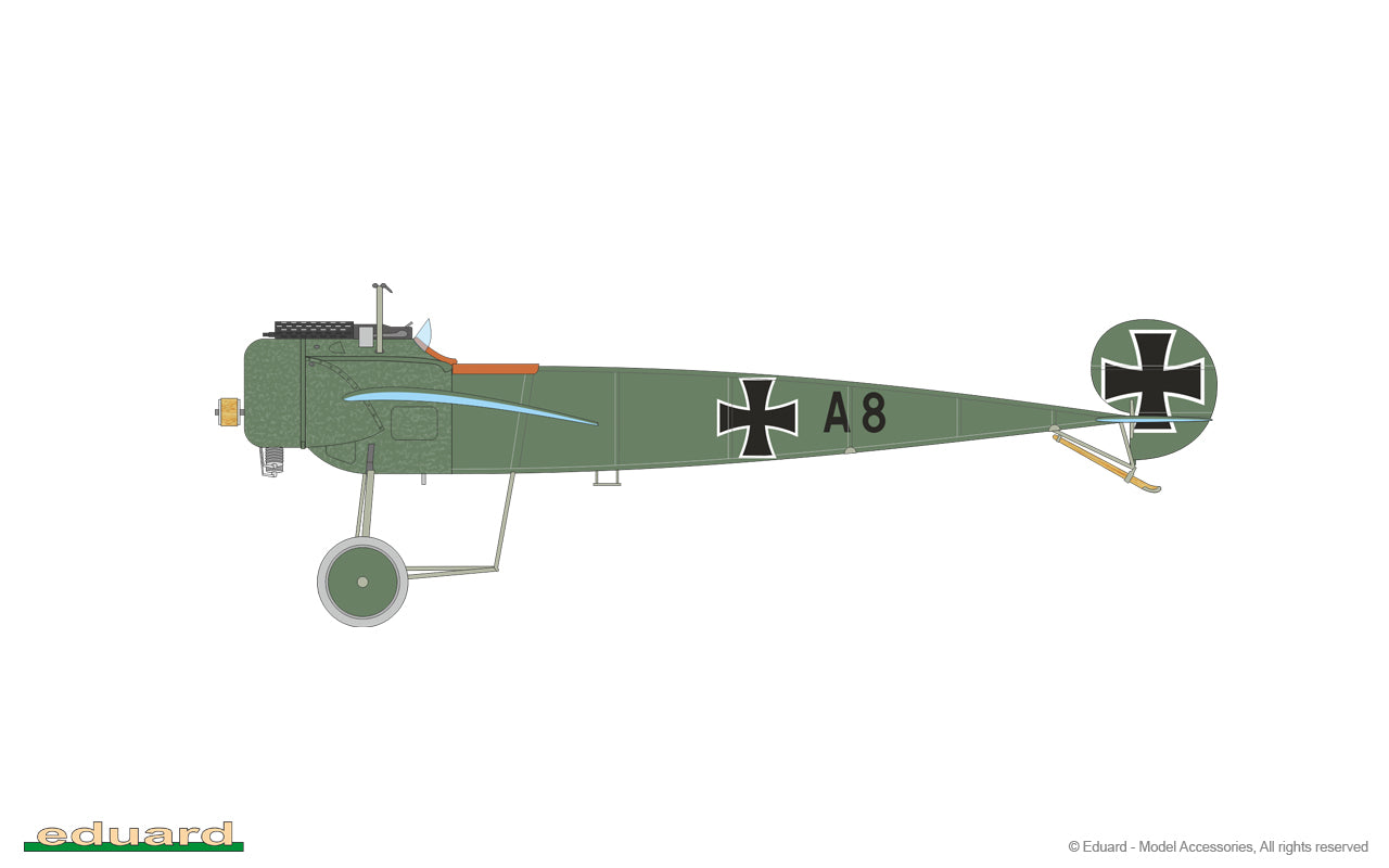 Decoración 4 de la maqueta del caza alemán Fokker E.III en escala 1:48 edición Weekend de Eduard referencia 8419