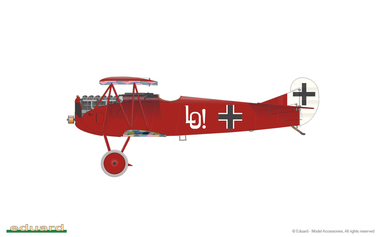 Decoración 1 de la edición especial de Eduard de 3 aviones que voló Ernst Udet en la Primera Guerra Mundial en escala 1:72 referencia 2135
