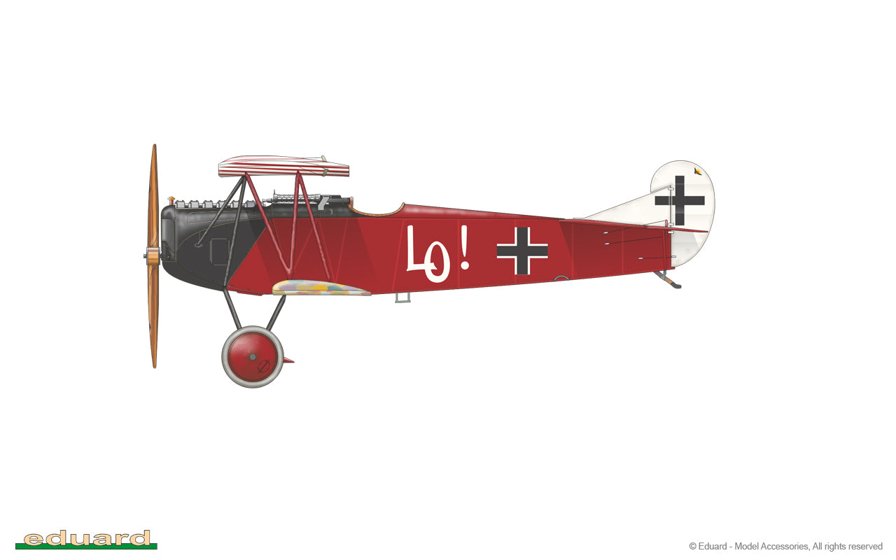 Decoración 3 de la edición especial de Eduard de 3 aviones que voló Ernst Udet en la Primera Guerra Mundial en escala 1:72 referencia 2135