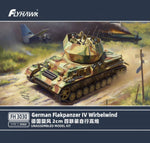 Foto de la portada de la maqueta de la caja del Flakpanzer IV Wirbelwind alemán a escala 1:72 de Flyhawk referencia 3030