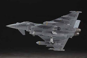 Foto inferior de la maqueta del caza Eurofighter Typhonn en escala 1:72 de HAsegawa refencia E40 o 01570