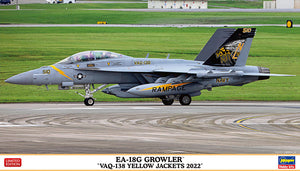 Portada de la maqueta del avión de guerra electrónica EA_18G Growler en escala 1:72 de HAsegawa referencia 02461
