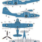 Decoración 1 de la maqueta del hidroavión norteamericano PYB-5 PTO Catalina en escala 1:72 de Hobby 2000 referencia 72066
