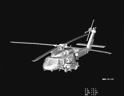 Foto de la maqueta del helicóptero norteamericano de rescate HH-60H Rescue Hawk versión inicial en escala 1:72 de Hobby Boss referencia 87234