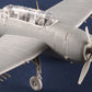 Foto frontal de la maqueta del bombardero Grumman TBF-1C Avenger en escala 1:72 de Hobby Boss referencia 87275