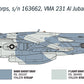 Decoración 3 de la maqueta del caza embarcado AV-8B Harrier II en escala 1:72 de Italeri referencia 0193